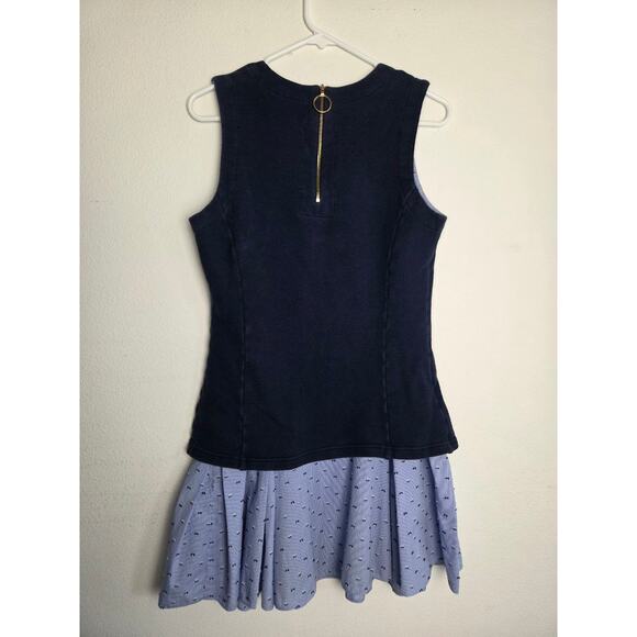 Derek Lam 10 Crosby Dress Set 10 Medium Blue Navy Sleeveless - Picture 3 of 15